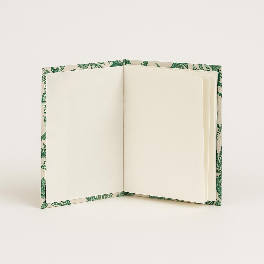 Handmade Block Printed Fabric Journal: Eco-Friendly Stationery Gift
