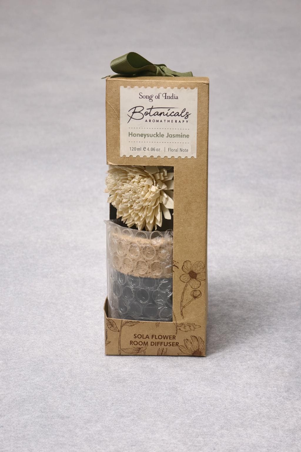 Sola Flower Room Diffuser | Honeysuckle Jasmine Reed Diffuser | Natural Floral Home Fragrance | Botanical Gift Decor