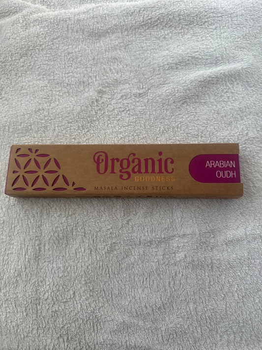 Organic Goodness Masala Incense Sticks | Arabian Oudh