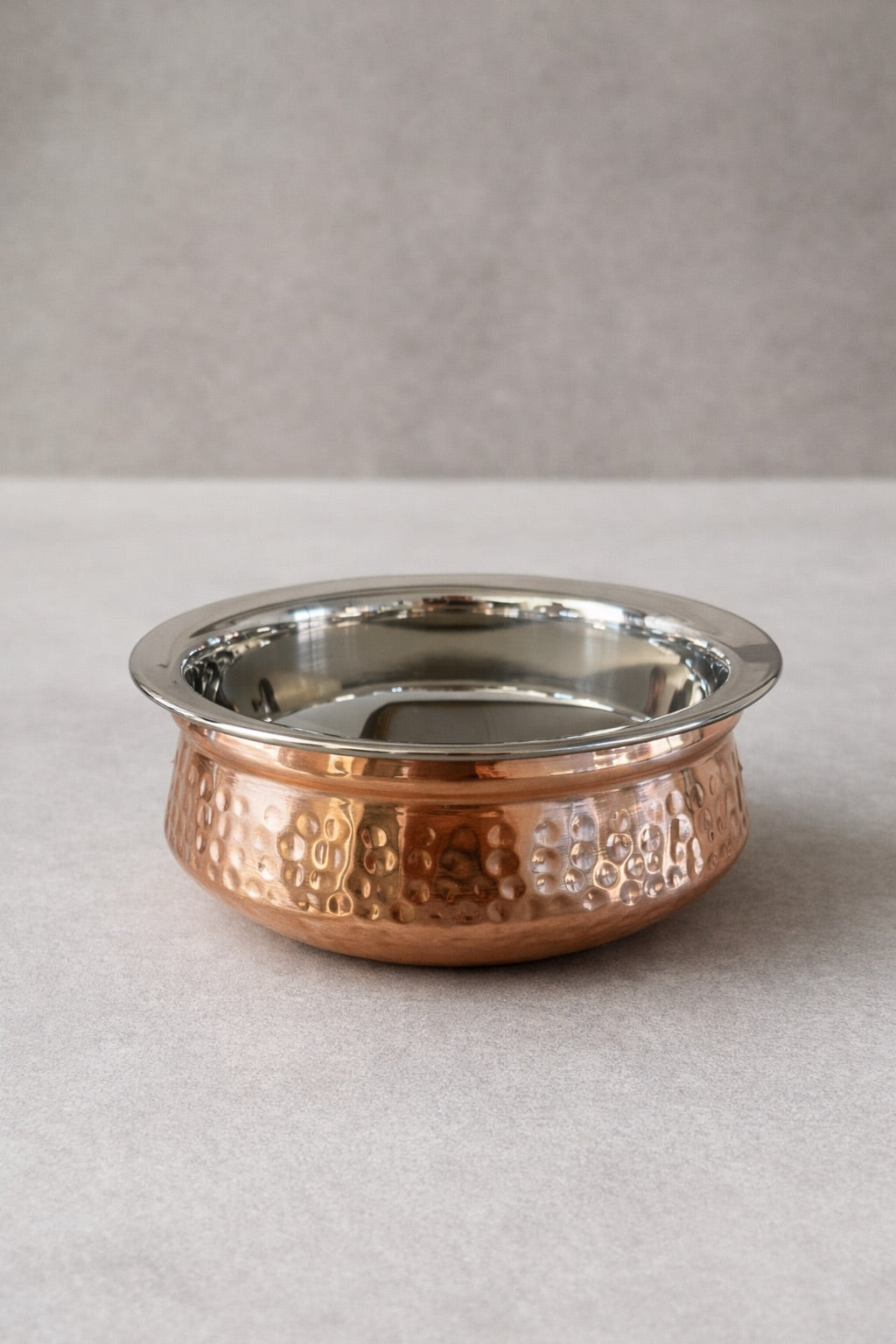 Hammered Copper Bottom Handi