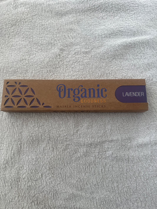 Organic Goodness Masala Incense Sticks | Lavender
