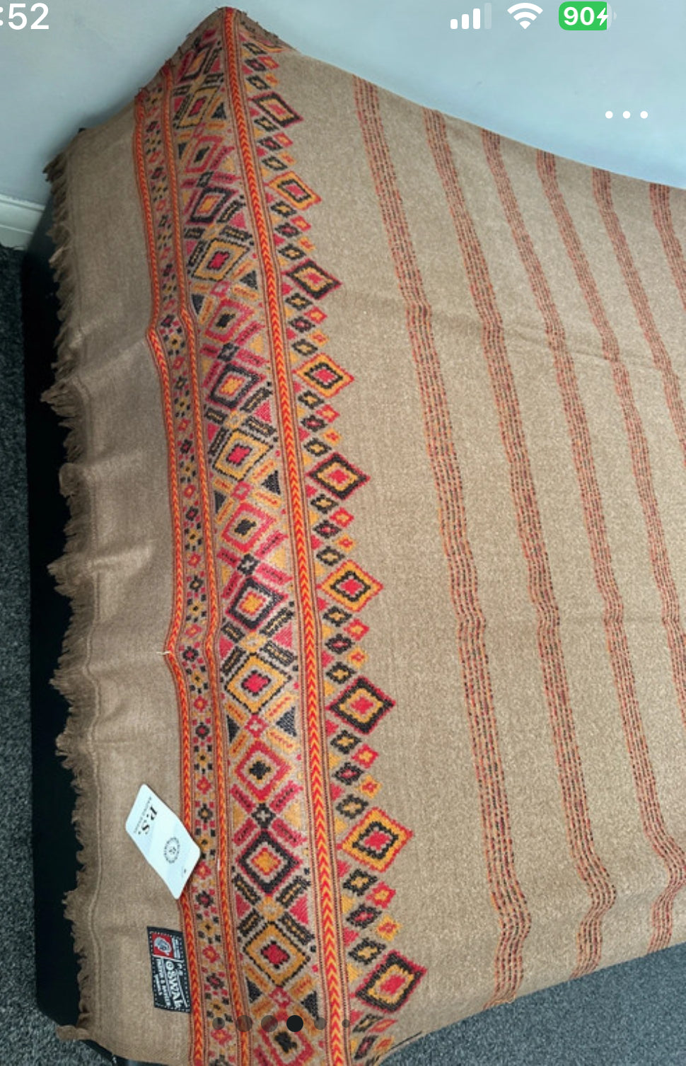 Luxurious Punjabi Shawl - Handcrafted Traditional Wrap