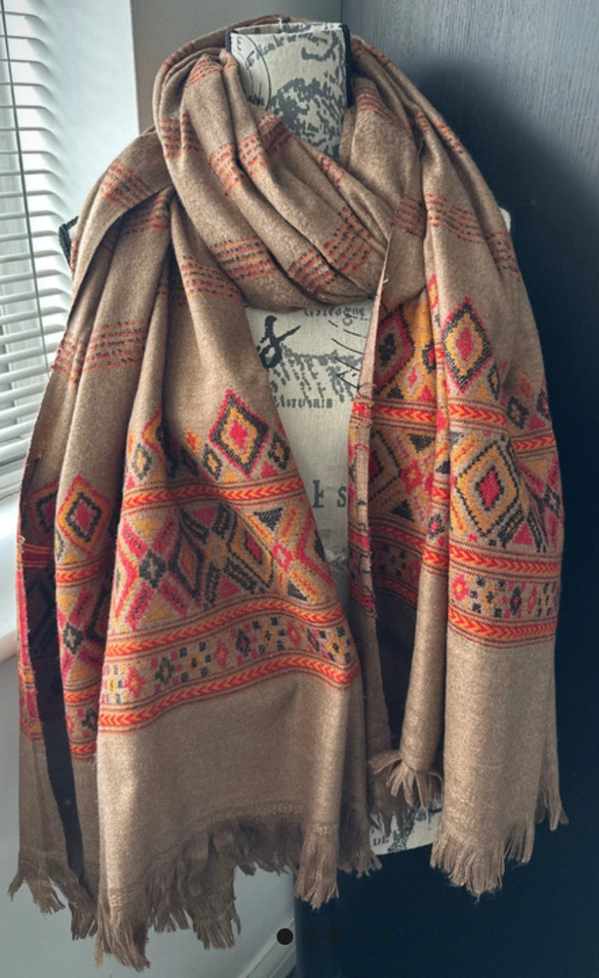 Luxurious Punjabi Shawl - Handcrafted Traditional Wrap