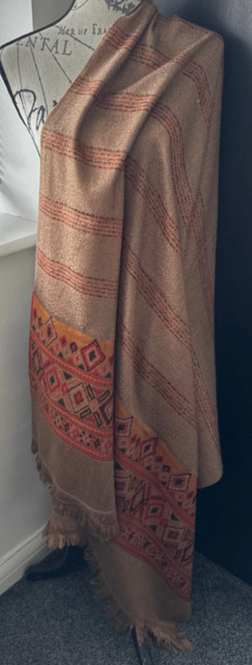 Luxurious Punjabi Shawl - Handcrafted Traditional Wrap