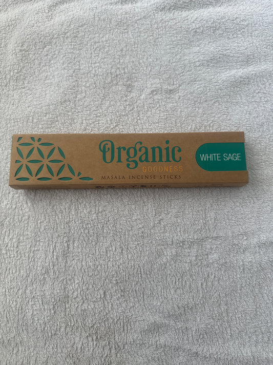 Organic Goodness Masala Incense Sticks | White Sage