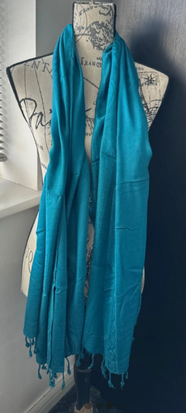 Blue Lightweight Shawl - Elegant & Versatile Accessory
