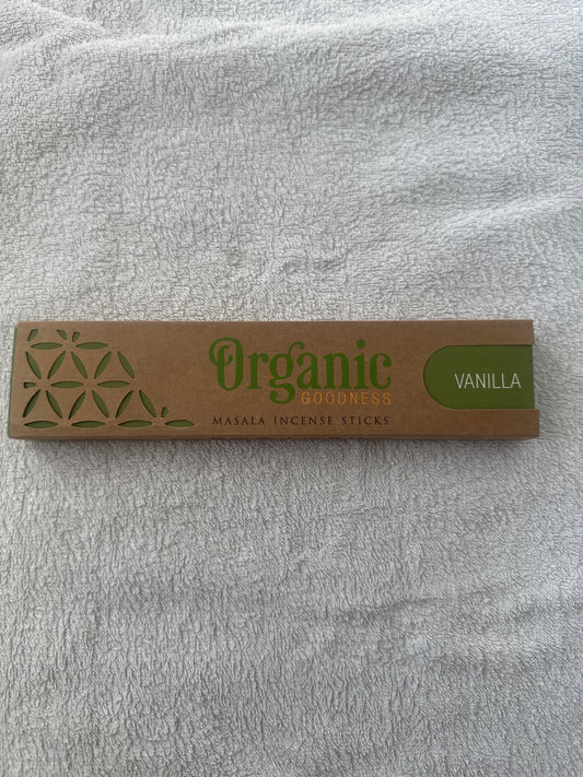 Organic Goodness Masala Incense Sticks | Vanilla