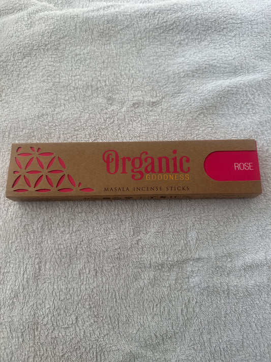 Organic Goodness Masala Incense Sticks | Rose