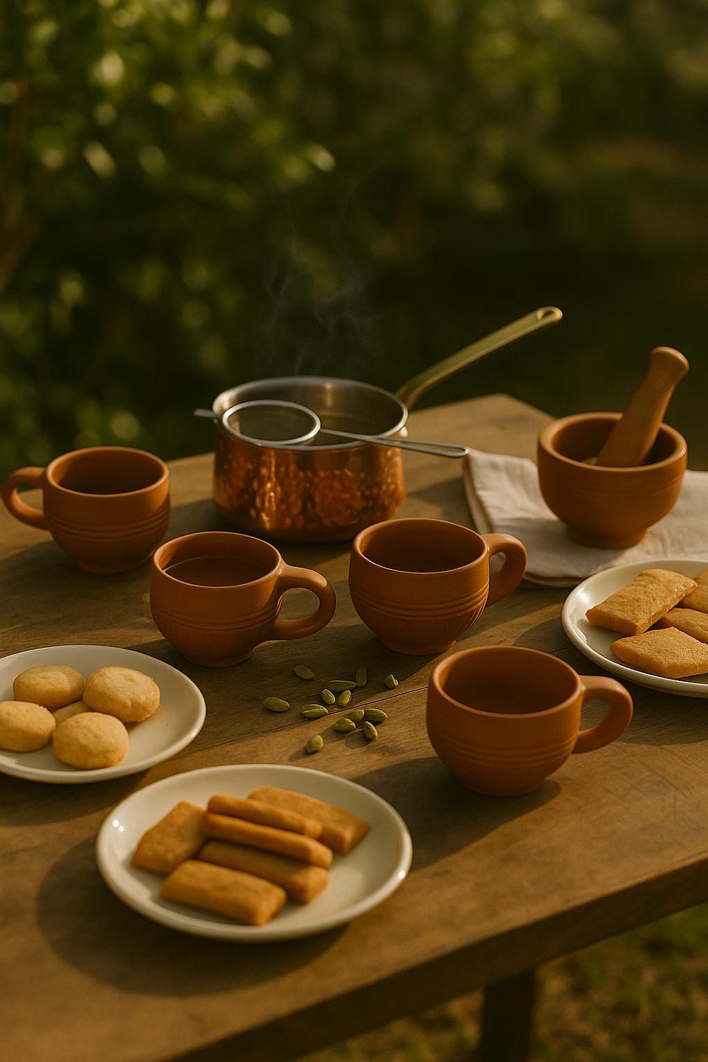 Terracotta Clay Tea Cups – Handmade Earthenware Kulhad Mugs – Eco-Friendly Indian Chai Cups – Rustic Pottery Tumblers – Natural Ceramic Tea