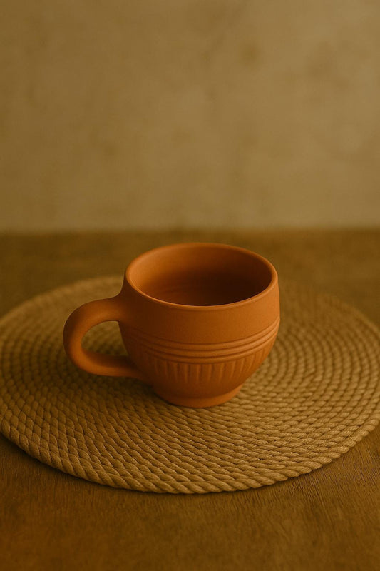 Terracotta Clay Tea Cups – Handmade Earthenware Kulhad Mugs – Eco-Friendly Indian Chai Cups – Rustic Pottery Tumblers – Natural Ceramic Tea