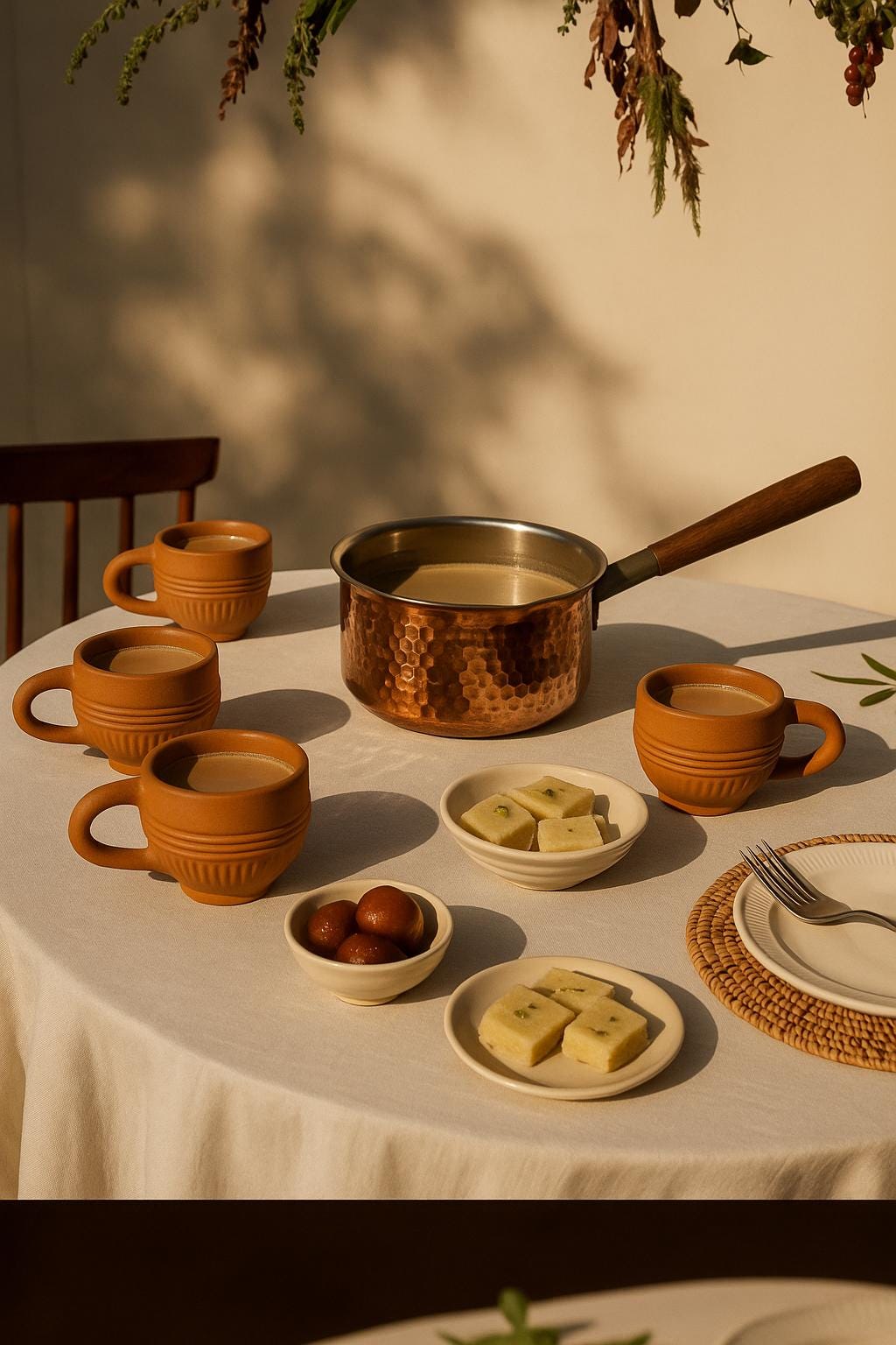 Handmade Terracotta Tea Cups: Rustic Earthenware Kulhad Mugs