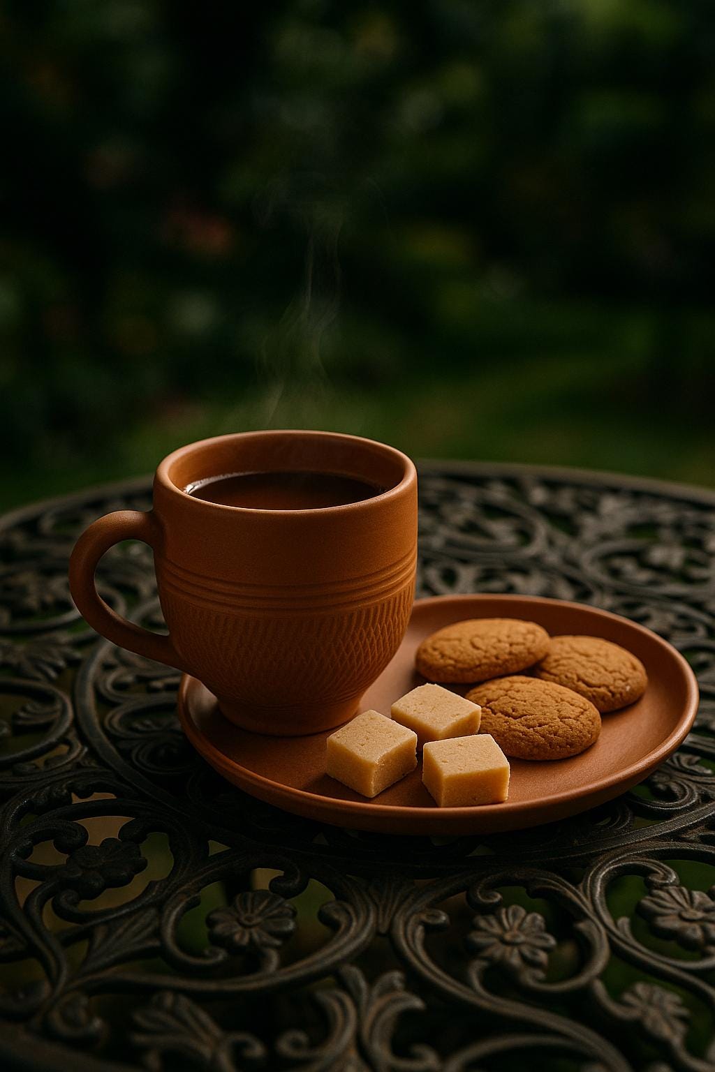 Handmade Terracotta Coffee Cup: Rustic Earthenware Chai Mug