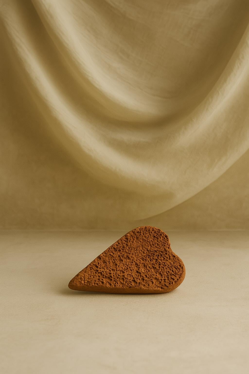 Handmade Heart-Shaped Terracotta Foot Scrubber | Natural Pumice Stone | Exfoliating Foot Care | Eco-Friendly Self Care
