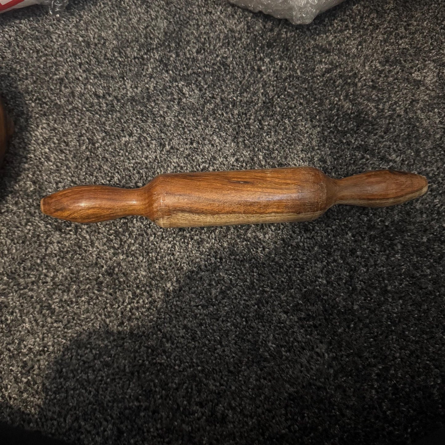 Handcrafted Wooden Rolling Pin – Indian Belna for Chapati, Roti, and Baking | Rustic Acacia Wood Kitchen Tool | Dough Roller