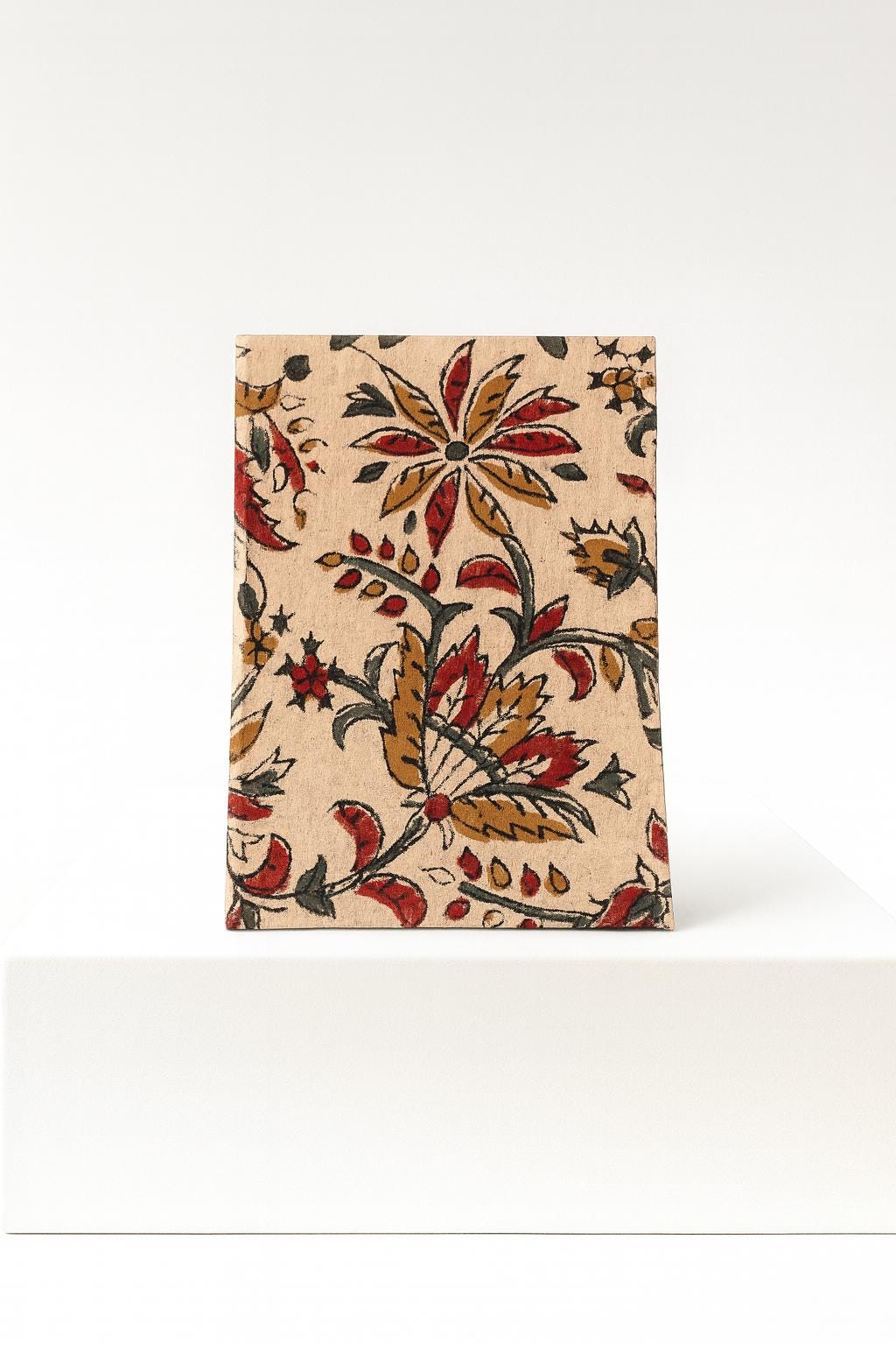 Handmade Block Printed Fabric Journal: Eco-Friendly Stationery Gift