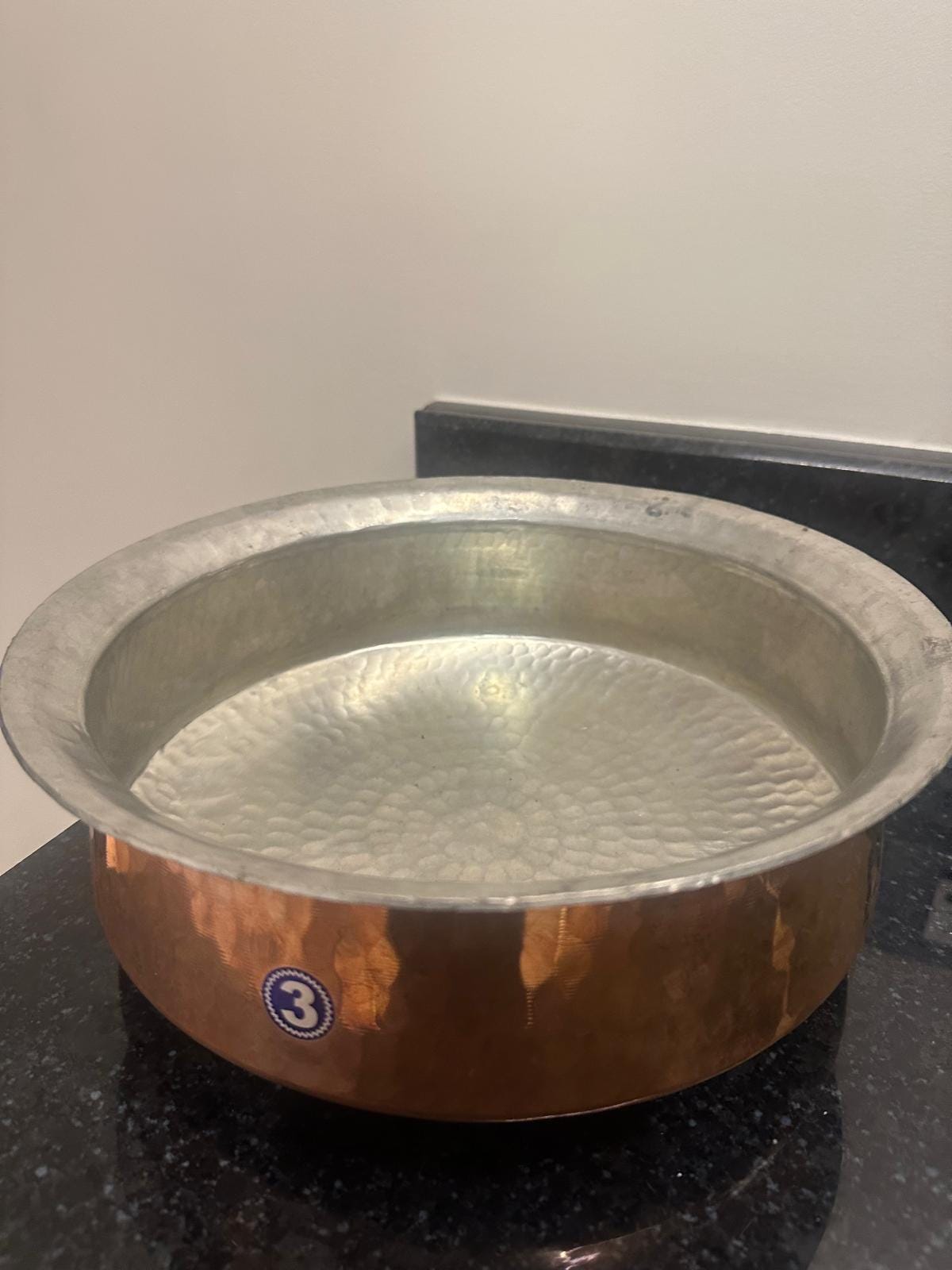 Handcrafted Hammered Copper Handi with Steel Lid | Traditional Indian Cookware | Serveware