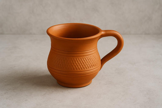 Terracotta Clay Tea Cups – Handmade Earthenware Kulhad Mugs – Eco-Friendly Indian Chai Cups – Rustic Pottery Tumblers – Natural Ceramic Tea