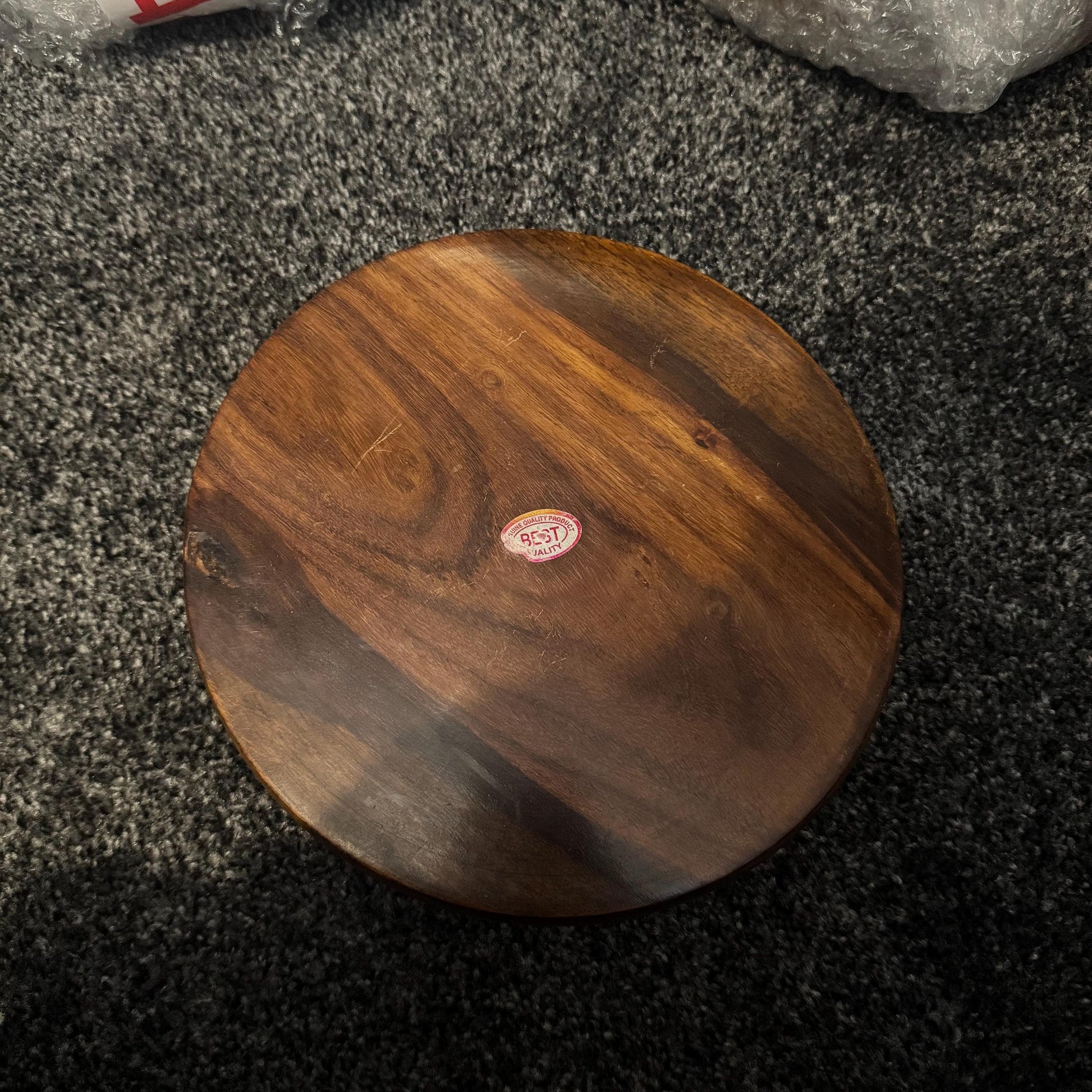 Handcrafted Wooden Chakla – Roti Board for Chapati, Paratha & Tortilla | Indian Dough Rolling Board | Traditional Flatbread Board