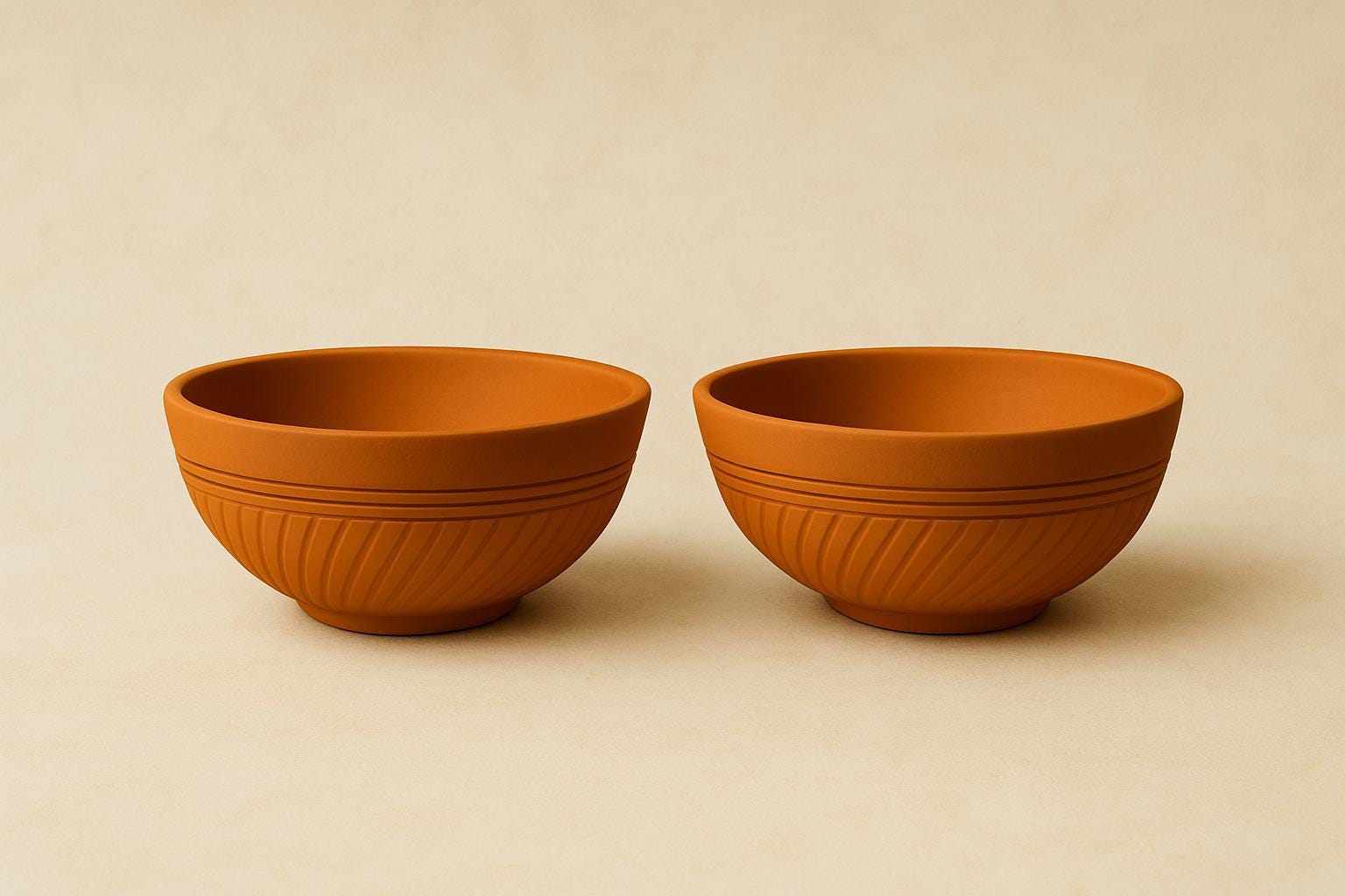 10cm rustic clay chutney bowl showing natural earthenware texture