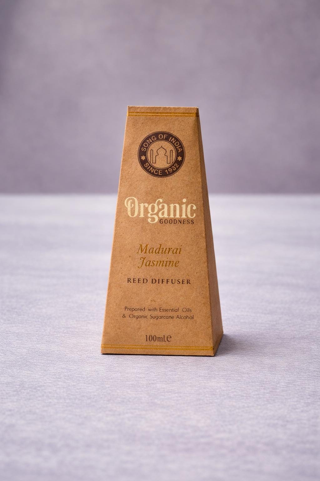 Organic Madurai Jasmine Reed Diffuser 100ml Organic Essential Oil Home Fragrance
