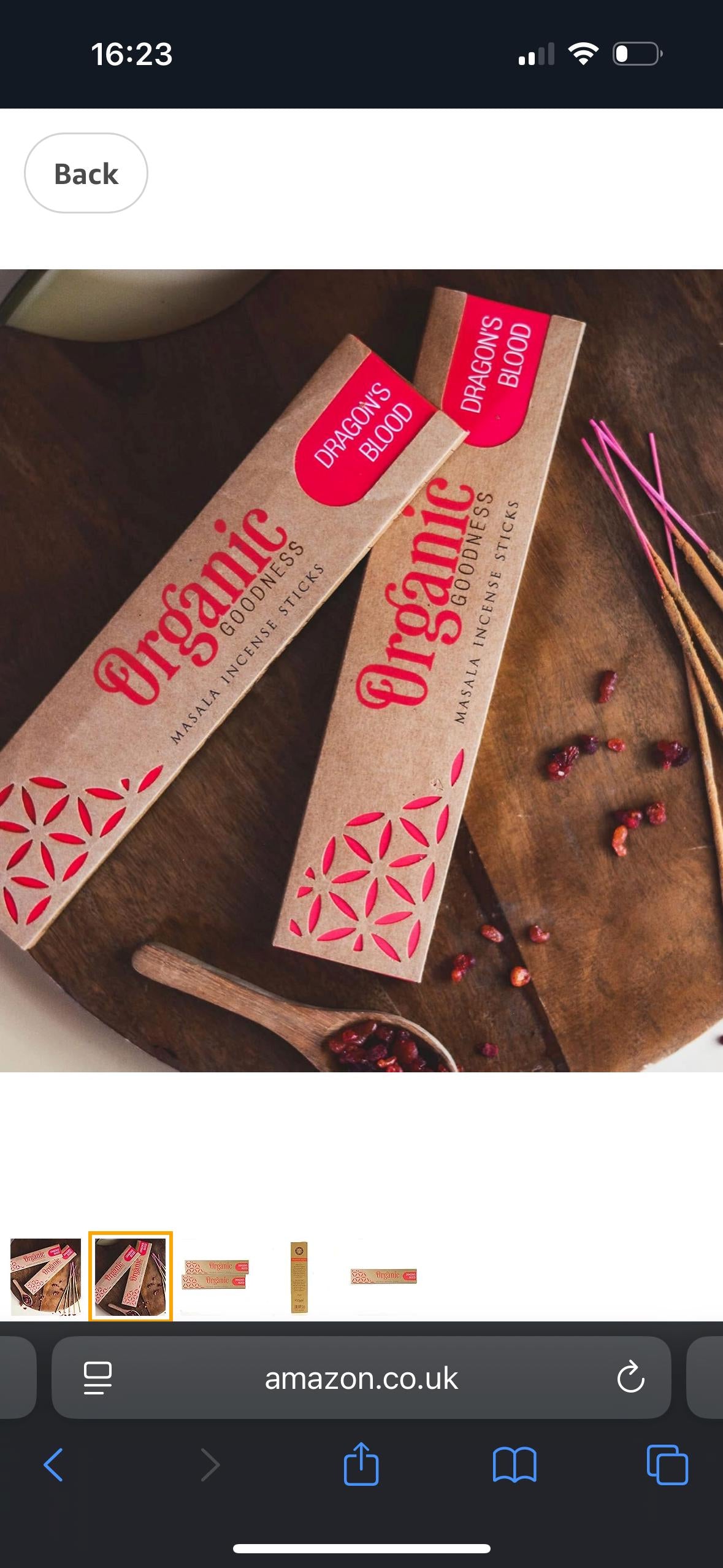 Song of India Dragon’s Blood Incense Sticks – Organic Masala Incense sticks 15g