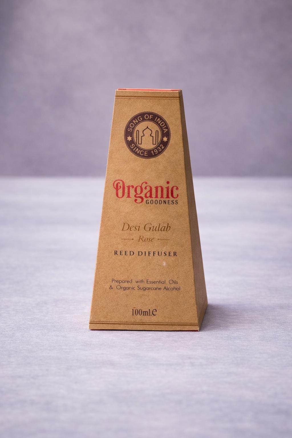 Desi Gulab Rose Reed Diffuser: Organic Essential Oil Home Fragrance (100ml)