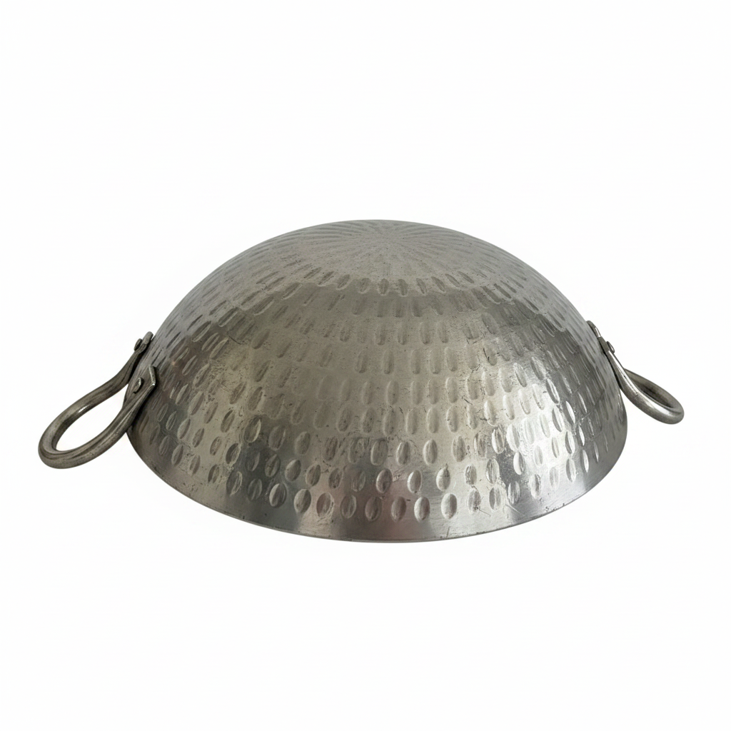Hand-Hammered Iron Kadhai — 11 Inch
