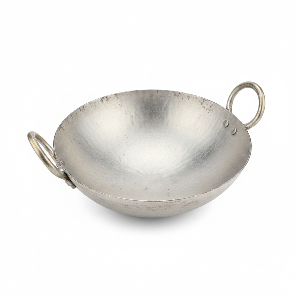 Hand-Hammered Iron Kadhai — 11 Inch