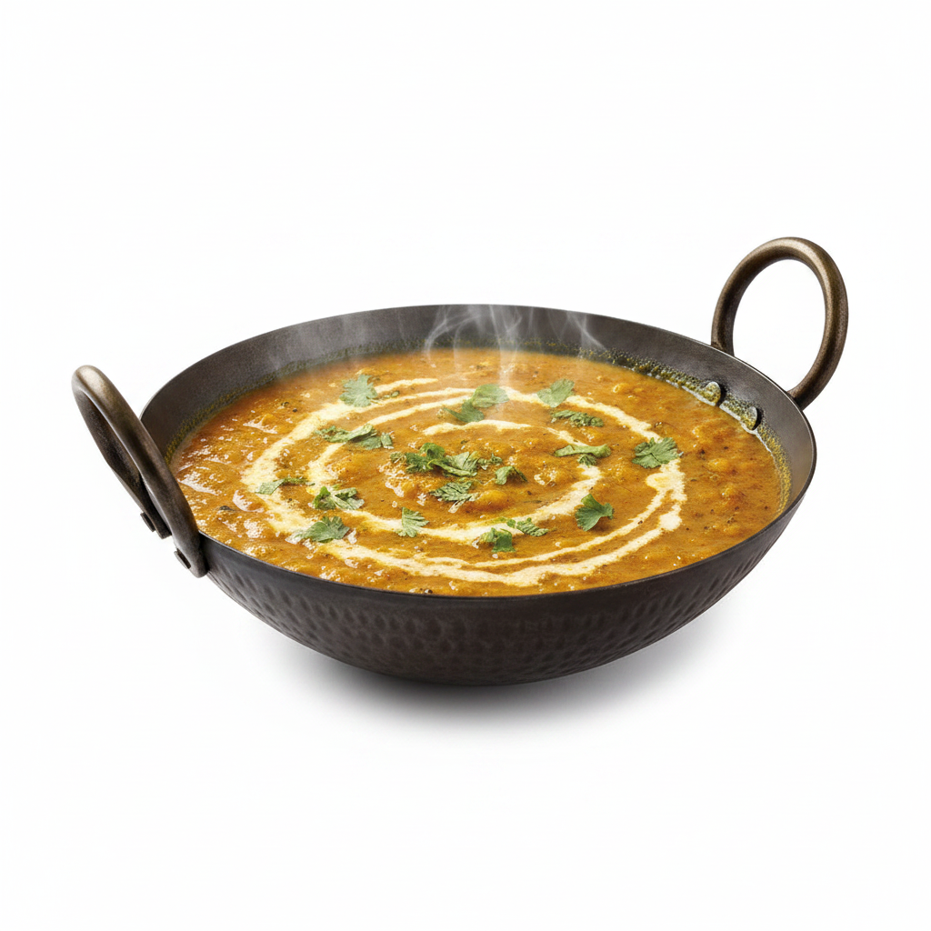 Kadhai with food cooking