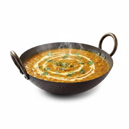Kadhai with food cooking