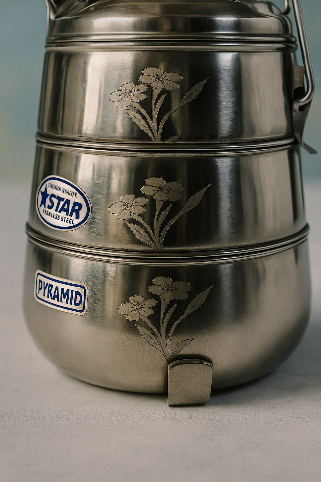 Pyramid Stainless Steel Tiffin Box